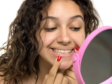 自分の歯並びは